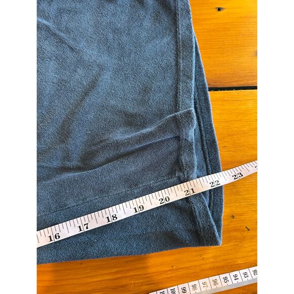 J. Jill wide leg pants size 4X blue cropped elastic waist terrycloth lounge - Picture 7 of 7